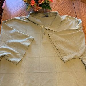 Big and Tall, light green polo